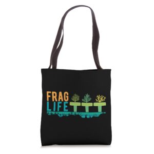 Aquarist Shirt Frag Life Coral Reef Saltwater Funny Aquarium Tote Bag