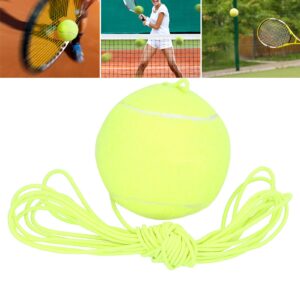 Shanrya Elastic Rope Tennis Ball, Tennis Training Ball with String Tennis Ball Training Tool Tennis Balls Bulk for Tennis Courts for Beginners Tennis Players