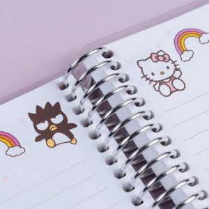 Erin Condren 7" x 9" Spiral Bound College Ruled Notebook - Hello Kitty & Friends Special Edition, 160 Lined Pages, 80 Lb Thick Mohawk Paper, Stickers Included