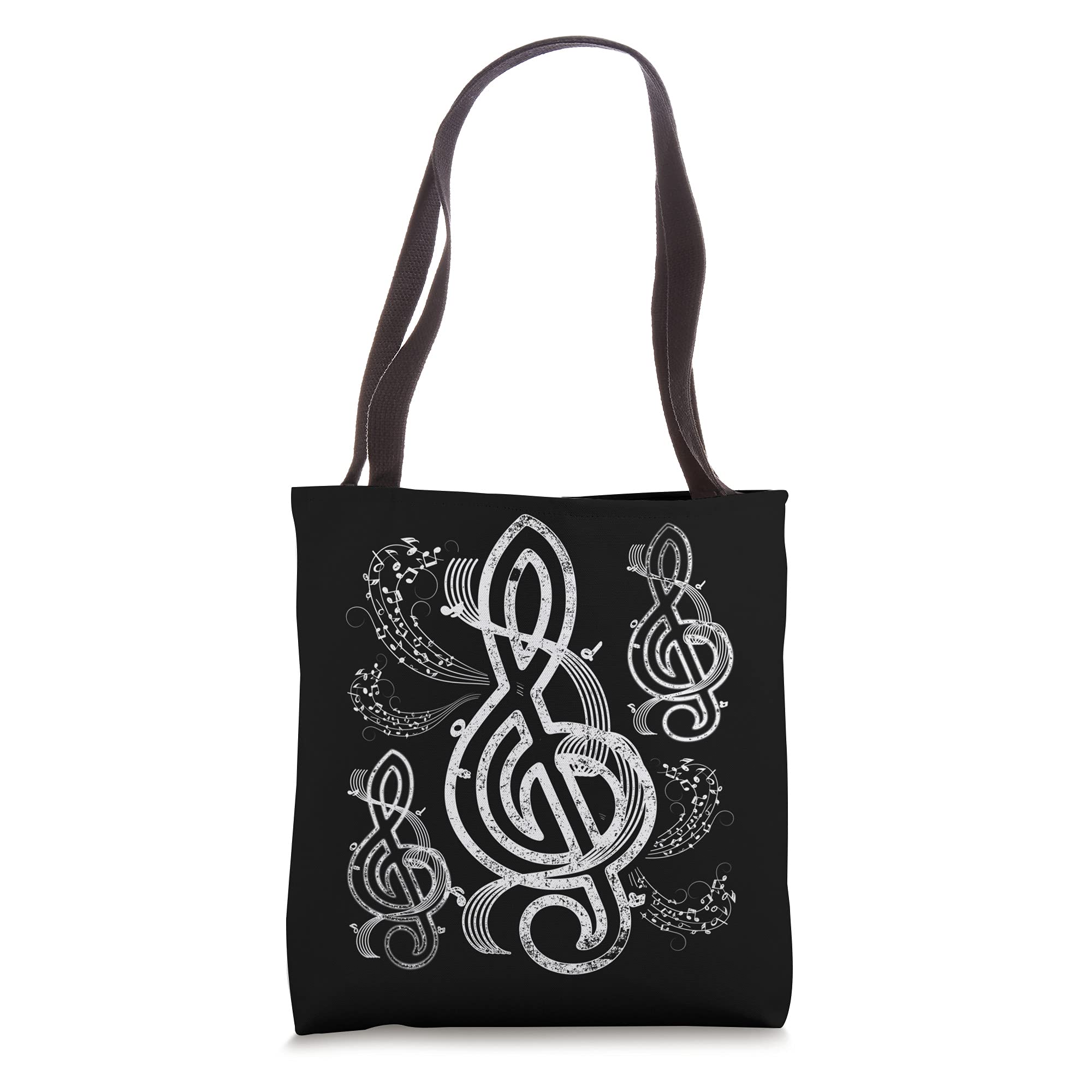 Composer Musician Classical Music Notes Treble Clef Tote Bag