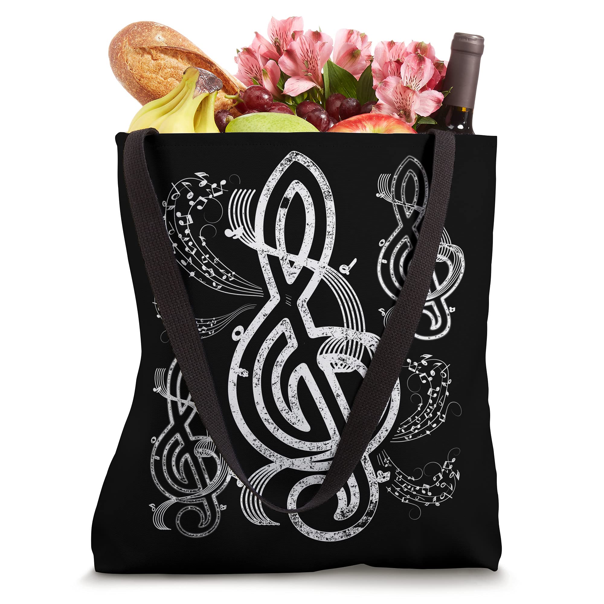 Composer Musician Classical Music Notes Treble Clef Tote Bag