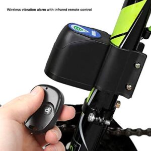 Bike Wireless Alarm Lock, with Infrared Remote Control Bike Remote Control Lock for Equippments Portable and Lightweight for Protect Bicycle