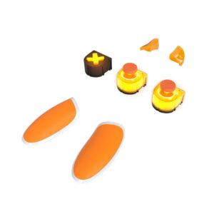 thrustmaster eswap x led orange crystal pack, pack of 7 backlit orange modules, nxg mini-sticks, hot-swap feature, compatible with eswap x pro controller, xbox series x|s and pc