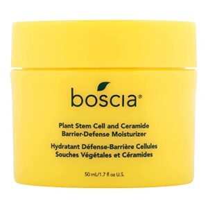 boscia plant stem cell & ceramide barrier-defense moisturizer - vegan, cruelty-free, natural skin care - face moisturizer with ceramides, essential fatty acids & more - for all skin types - 1.7 fl oz