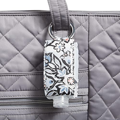 Vera Bradley Women's Cotton Hand Sanitizer Keychain, Lisbon Medallion, One Size