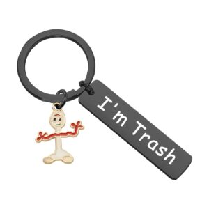 kuiyai movie inspired gift i'm trash keychain inspiration gift (i'm trash)