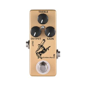 Btuty Overdrive Boost Guitar Effect Pedal Full Metal Shell True Bypass, Gold