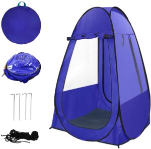 single pop up tent pods sports fishing, clear rainproof windproof beach tent for wind and rain in chilly weather，lightweight and sturdy, easy set up, outdoor foldable