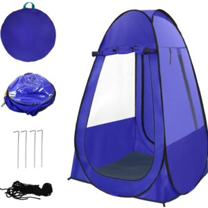 Single Pop Up Tent Pods Sports Fishing, Clear Rainproof Windproof Beach Tent for Wind and Rain in Chilly Weather，Lightweight and Sturdy, Easy Set Up, Outdoor Foldable