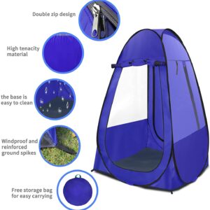 Single Pop Up Tent Pods Sports Fishing, Clear Rainproof Windproof Beach Tent for Wind and Rain in Chilly Weather，Lightweight and Sturdy, Easy Set Up, Outdoor Foldable