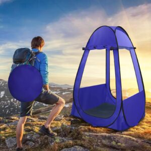 Single Pop Up Tent Pods Sports Fishing, Clear Rainproof Windproof Beach Tent for Wind and Rain in Chilly Weather，Lightweight and Sturdy, Easy Set Up, Outdoor Foldable