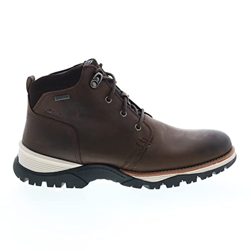 Clarks Topton Mid GTX Dark Brown Oily Leather 10 D (M)