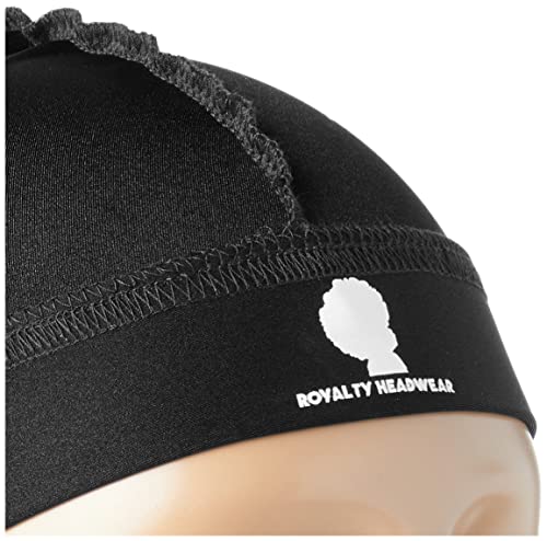 Royalty Headwear Premium Wave Cap, The Best Wave Cap for for 360, 540, and 720 Waves (Black)