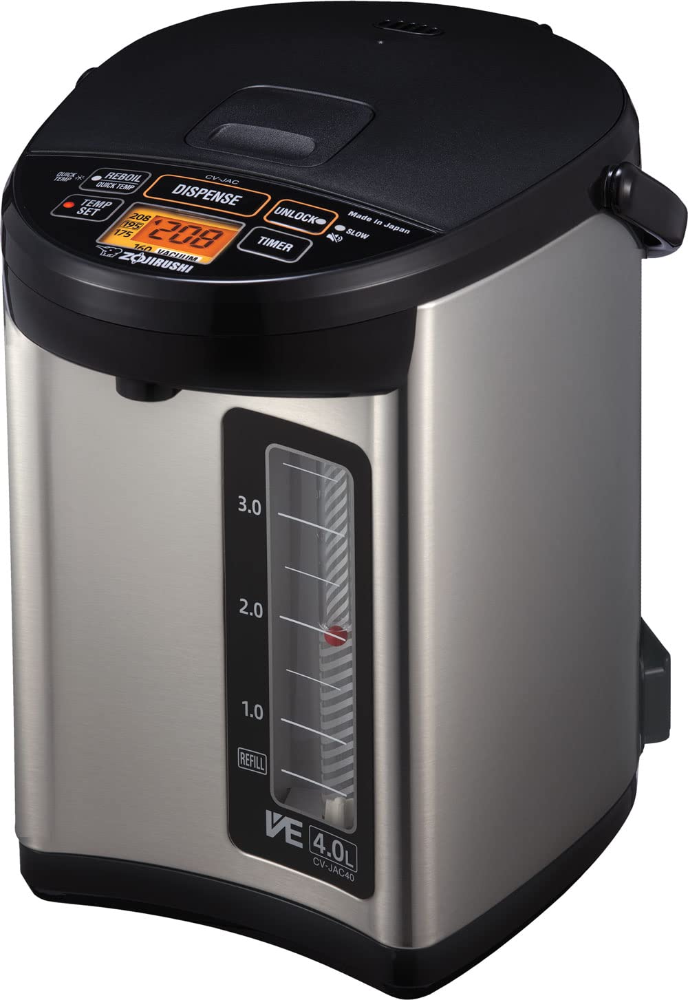 Zojirushi Water Boiler and Warmer 4.0-Liter (Stainless Black)