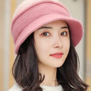 Hat and Scarf for Women, Women's Hat Scarf Set Warm Beanie Knitted Wool Hat Outdoor Cold Proof Scarf Hat Winter Hat Women