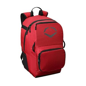 evoshield srz-1 backpack - scarlet, 12" w x 9" d x 18" h