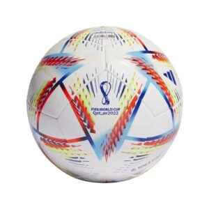 adidas unisex-adult FIFA World Cup Qatar 2022 Al Rihla Training Soccer Ball, White/Pantone, 5