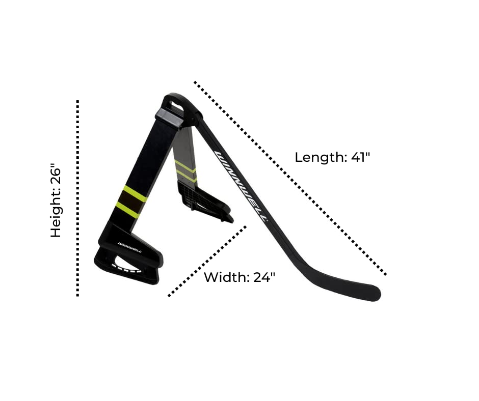 Winnwell Hockey Defender Stickhandling Aid - Pro Stick Handling Trainer Suitable for On & Off Ice, Improve Puck Control & Coordination | Training Equipment Made for Kids & Adult Hockey Players