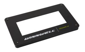 winnwell 4way hockey passing aid - passing & stick handling trainer suitable for on/off ice, help improve puck control & shooting with rubber rebounder passing aide | equipment made for kids & adults