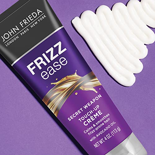 John Frieda Frizz Ease Secret Weapon Touch Up Cream: Anti-Frizz Styling Cream for Smooth, Frizz-Prone Hair (4 oz, Pack of 2)