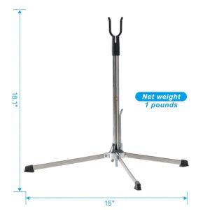 Perogen Recurve Bow Stand Stainless Steel Archery Bow Holder for Longbow Takedown Bow