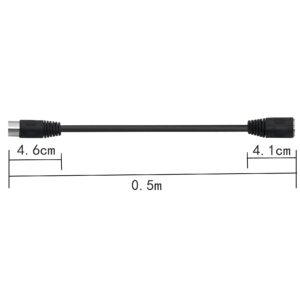 PNGKNYOCN MIDI Extension Cable DIN 6 Pin Male to Female Audio Adapter Jack Plug Cable for Digital Audio Devices(0.5m)