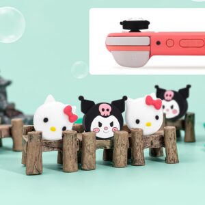 DLseego Thumb Grip Caps Compatible with Switch & Lite & OLED, Cute Joystick Caps Soft Silicone Protective Stick Cover 3D Analog 4PCS Grip Buttons for Joy Con Console Controller - Cute Kitty