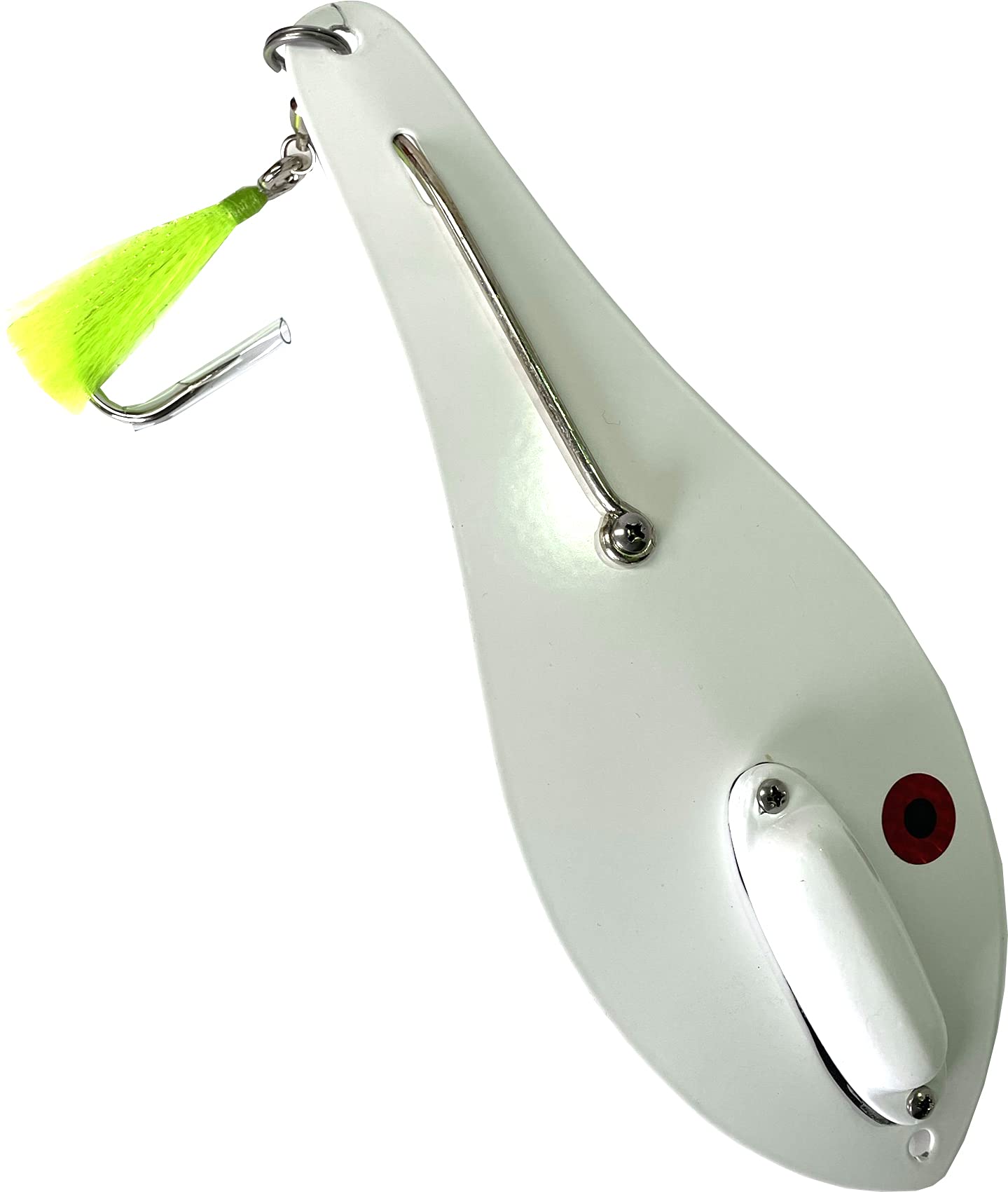 Tournament Grade Tackle - TGT 10.5 Inch Rattling Bunker Spoon (White/White)