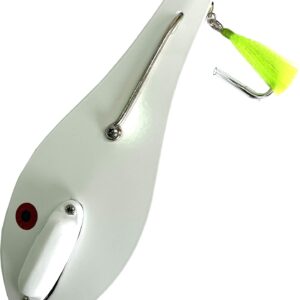 Tournament Grade Tackle - TGT 10.5 Inch Rattling Bunker Spoon (White/White)