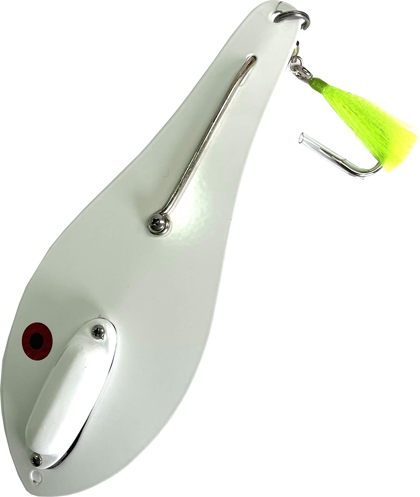 Tournament Grade Tackle - TGT 10.5 Inch Rattling Bunker Spoon (White/White)