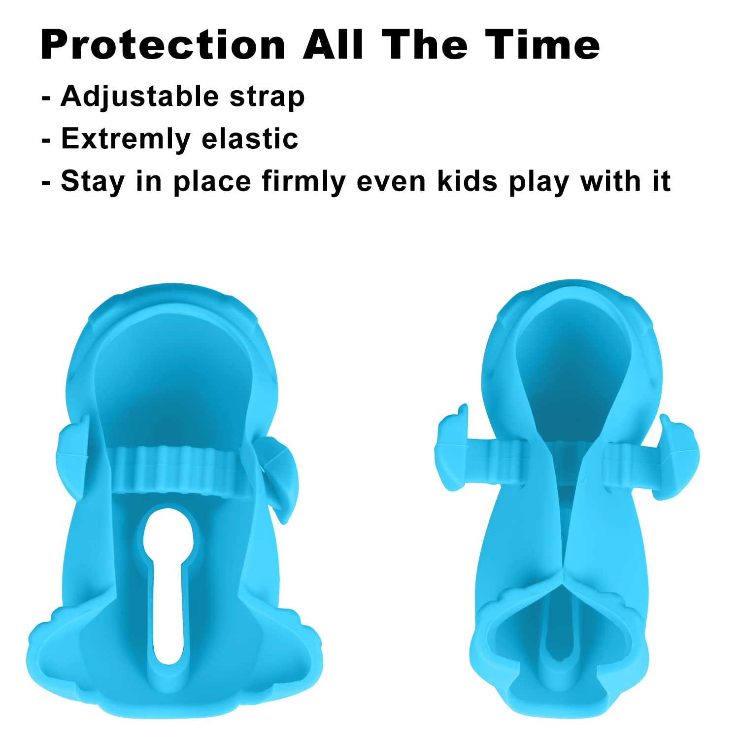 Bath Spout Cover - Faucet Cover Baby - Tub Spout Cover Bathtub Faucet Cover for Kids -Tub Faucet Protector for Baby - Silicone Spout Cover Blue Hippo - Kids Bathroom Accessories - Free Bathtub Toys