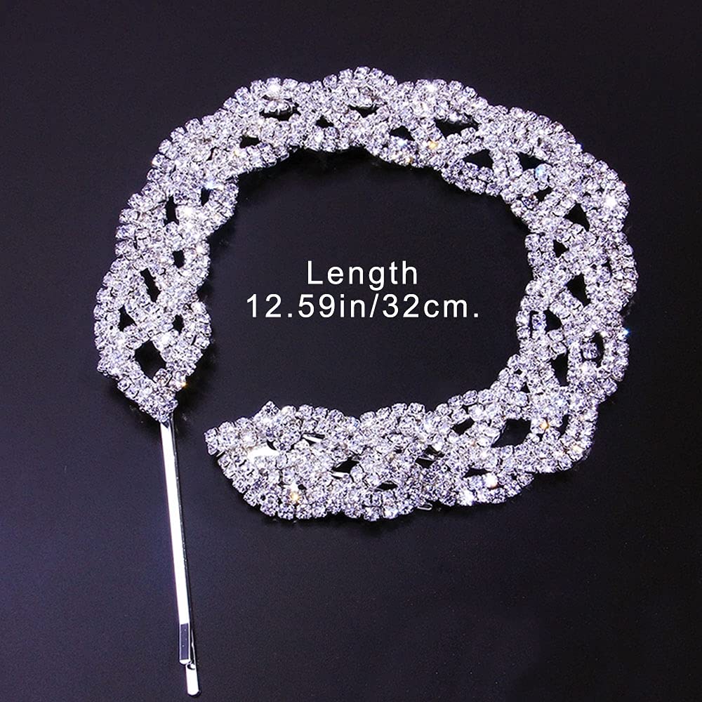 StoneFans 3pc Bling Rhinestone Hair Chain for Braids Women Jewelry Accessories Daily Hair HIPHOP Chains Gift Headpiece Set Head Jewelry