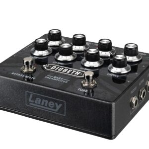 Laney Digbeth DB Bass Guitar Pre Amplifier Pedal, Black