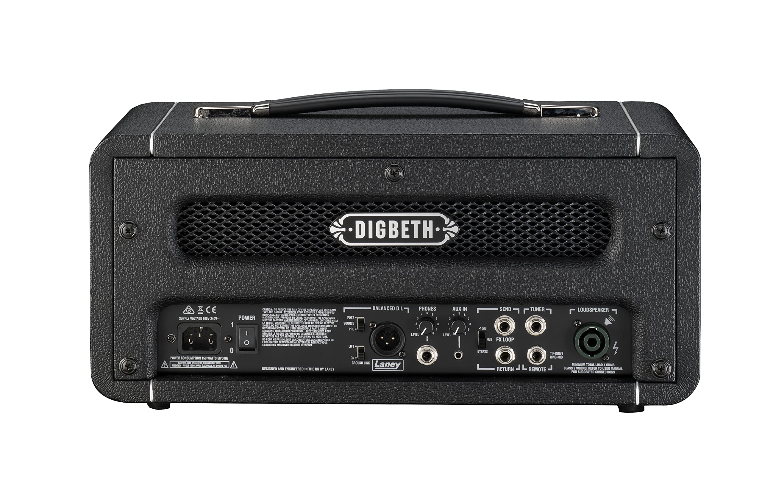 Laney Digbeth DB500H FET/Tube Bass Amplifier Head 500W RMS, Black