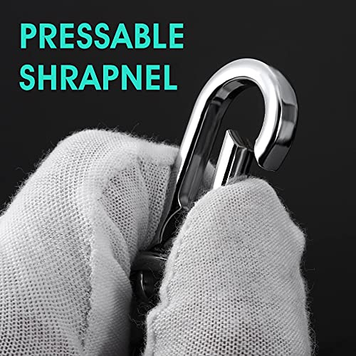 Molain Metal Keychain Carabiner Clip Keyring Key Ring Chain Clips Hook Holder Organizer for Car Keys Finder for Men, 4 Packs