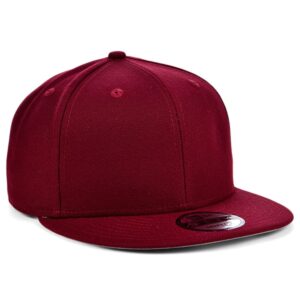 New Era Blank Custom 9FIFTY Adjustable Snapback Cap Cardinal Red