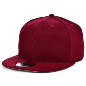 New Era Blank Custom 9FIFTY Adjustable Snapback Cap Cardinal Red