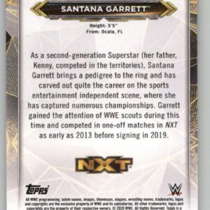 2020 Topps WWE NXT Roster #NXT-39 Santana Garrett