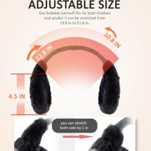 Aroma Season Heated Earmuffs Men & Women, Heated Ear Warmer for Hiking, Running, Walking, Skiing, Camping, 30 Min Auto-off