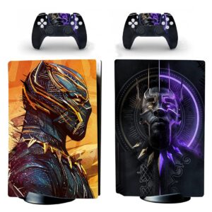 jochui ps5 standard disc console controllers panther skin sticker decals compatible with ps5 console and controllers