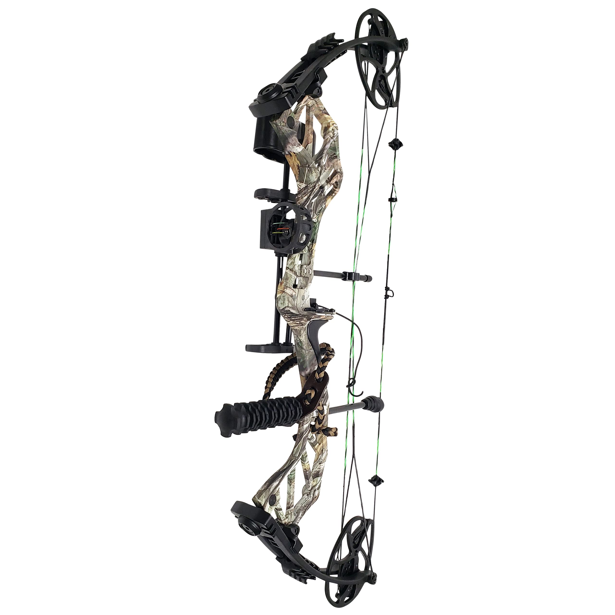 SAS Feud X 30-70 Lbs 19-31" Draw Length Compound Bow Pro Package for Hunting Field Target (Camo)