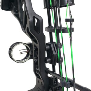 SAS Feud X 30-70 Lbs 19-31" Draw Length Compound Bow Pro Package for Hunting Field Target (Black)