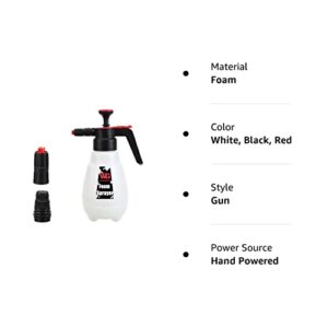 Foam Sprayer, Foaming Pump Blaster Hand Pressure Snow Foam Sprayer Water Sprayer, Hand Pressurized Soap Sprayer Manual Foam Cannon Car Wash