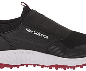 New Balance Men's Fresh Foam PaceSL BOA Golf Shoe, Black/Red, 12