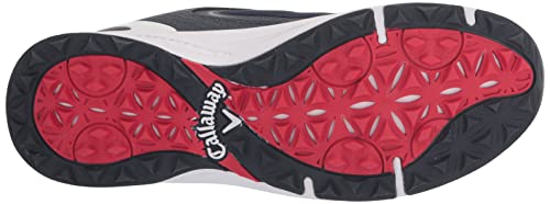 Callaway Women's Coronado v2 SL Golf Shoe, Blue/White/Red, 8.5