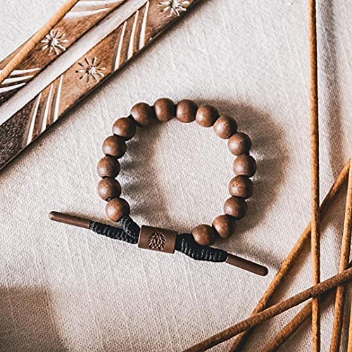 Rastaclat Beaded Bracelet for Men and Women of All Ages - Truth Brown/Black Bracelet | Adjustable Stackable Bracelet Beaded by Hand (Medium/Large)