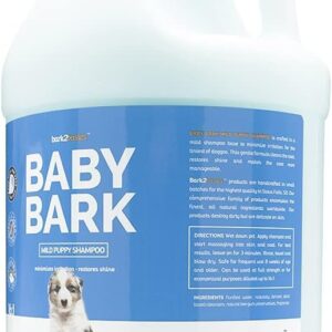 Bark2Basics Baby Bark Puppy Shampoo for Dogs, Gallon - Naturally Derived Ingredients, Formulated for Puppies, Professional Grooming Grade, Gentle on Dry or Sensitive Skin, Made in The USA