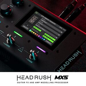 HEADRUSH MX5 - Black - Electric Guitar Multi Effects Pedal with Touch Screen, Expression Pedal, Looper, and Audio Interface