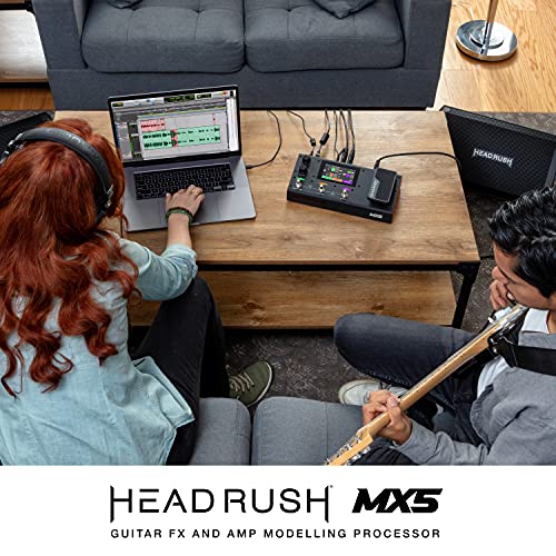 HEADRUSH MX5 - Black - Electric Guitar Multi Effects Pedal with Touch Screen, Expression Pedal, Looper, and Audio Interface