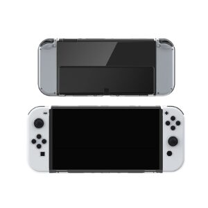 ECHZOVE Nintendo Switch OLED Protective Case, Switch OLED Clear Cover Case TPU Case for Joyons, Case for Nintendo Switch OLED 2023